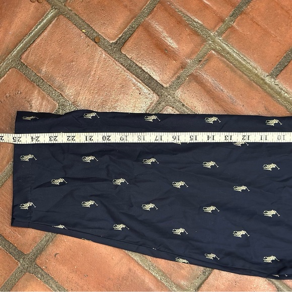 NWOT Polo by Ralph Lauren Navy Pajama Set with Repeat Logo Top XL bottom 2XL - Picture 9 of 12